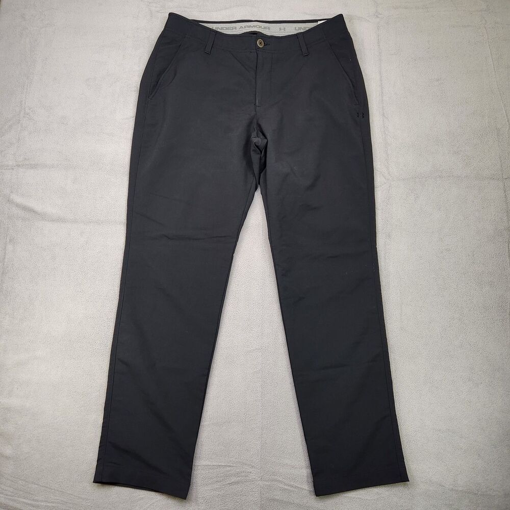 Under Armour Match Play Golf‎ Pants Men’s 34x30 Black Performance Nylon Stretch